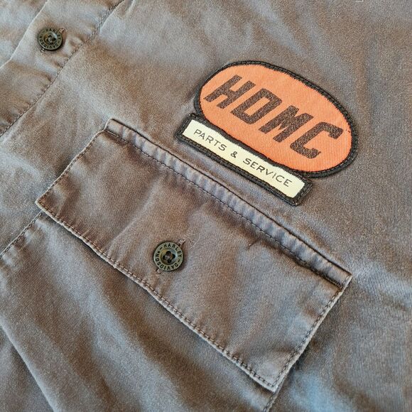 Harley Davidson Shirt Mens 2XL Button Up Bikercore Motorcycle Roadster Mechanic - Picture 6 of 11